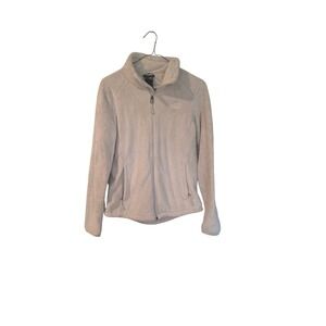 The North Face Osito Fleece Jacket Womens Off White Cream Full Zip Mock Neck L
